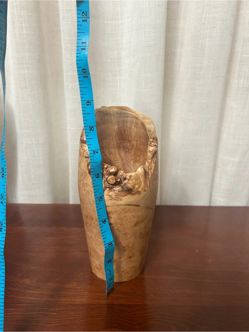 Wood Vase | Handcrafted Maple Burl Live Edge Rustic Home Decor